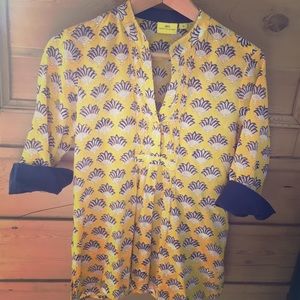 Roberta Roller Rabbit Arles Top in Saffron XS